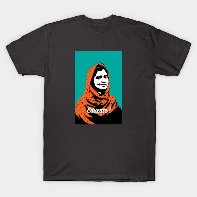 Malala Yousafzai T-Shirt by candhdesigns